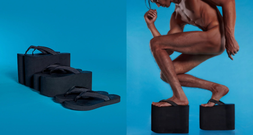 你要的厚底鞋是指這個嗎？ERL 推出「巨型厚底人字拖」